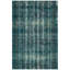 Tapis Pewter2 moderne vieilli uni bleu sarcelle et blanc, lavable à la machine, antidérapant, à poils courts, pour l'intérieur et l'extérieur, adapté aux animaux domestiques, idéal pour le salon, la chambre, la salle à manger, l'entrée, le corridor ou le bureau.-1945002064