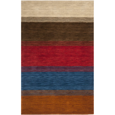 Frann Hand Loomed Wool Striped Rug