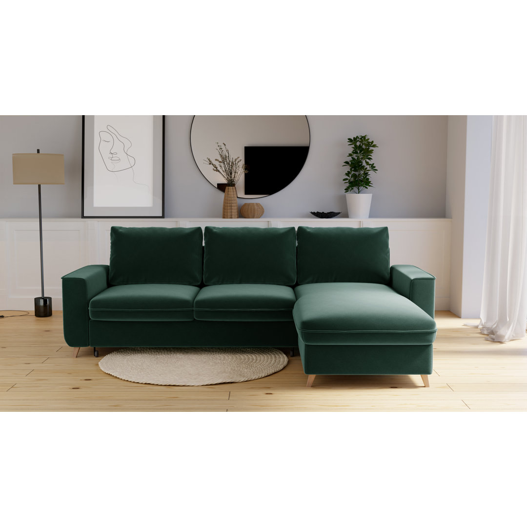 Ecksofa Pugmire mit Bettfunktion