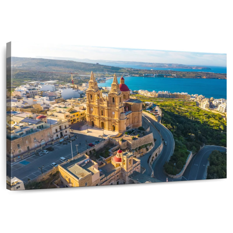 Église paroissiale Adella Mellieha, H 32 po x l 48 po