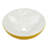16" Round Ceramic Vessel Bathroom Sink – Modern Textured Interior Bowl Design in Yellow-120273118