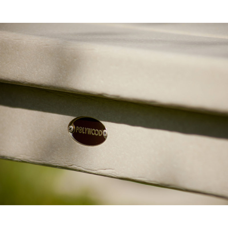 Banc de parc POLYWOOD, Avec, Gris ardoise, 48 po