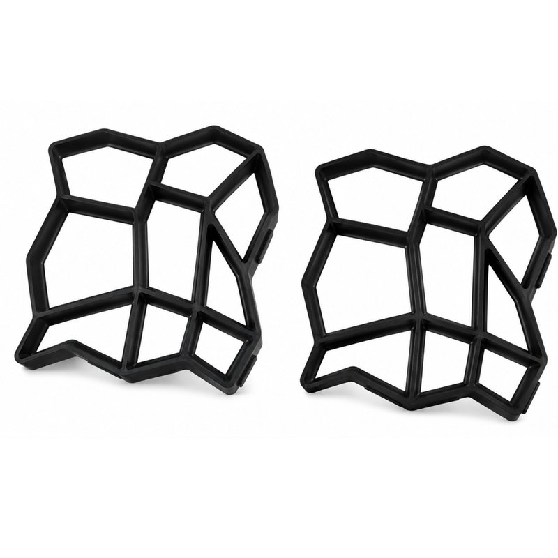 Moule à pavés Gardenised de 17 pouces, pour créer soi-même des allées de jardin, lot de 2