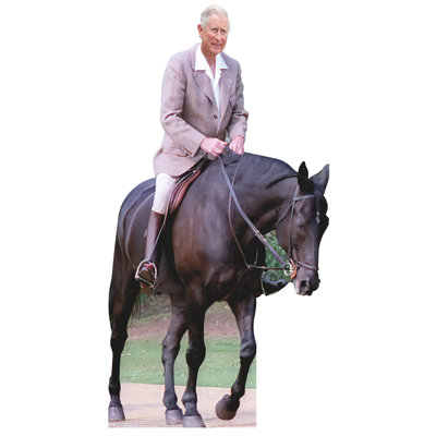 Prince King Charles Iii On Horse Cardboard Cutout Standup