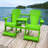 Adirondack Balcony/Pub Double Seater with Built in Table and Footrests – Has 1-5/8” Umbrella Hole and  Elevated Seating for Deck, Porch & Balcony Railings. Solid Pressure Treated Wood – Made in the USA-117722709
