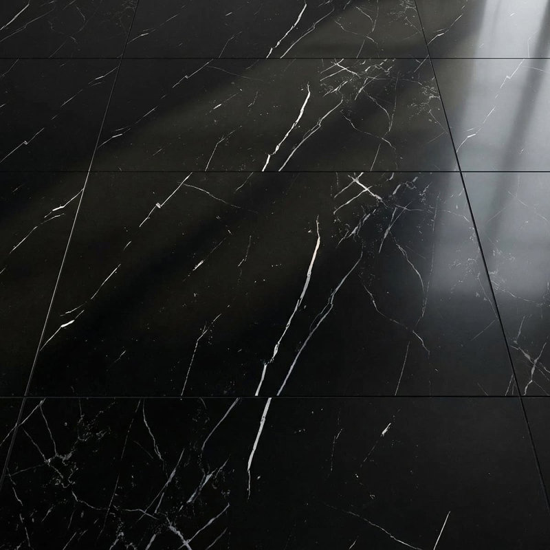Nero Marquina Honed 12x24 Marble Tile