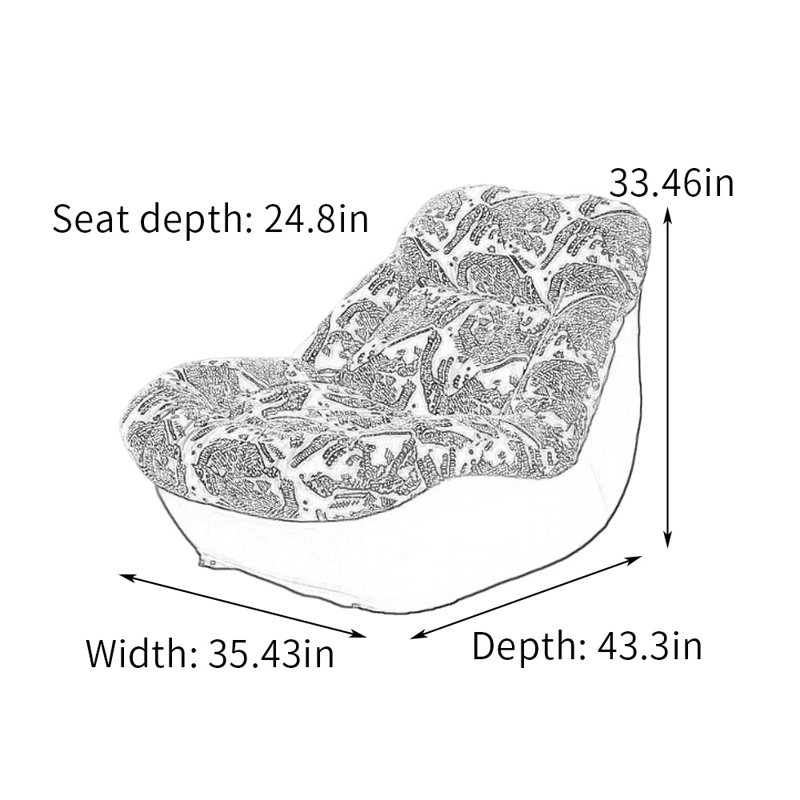 Chaise berçante à coussin amovible Comfy