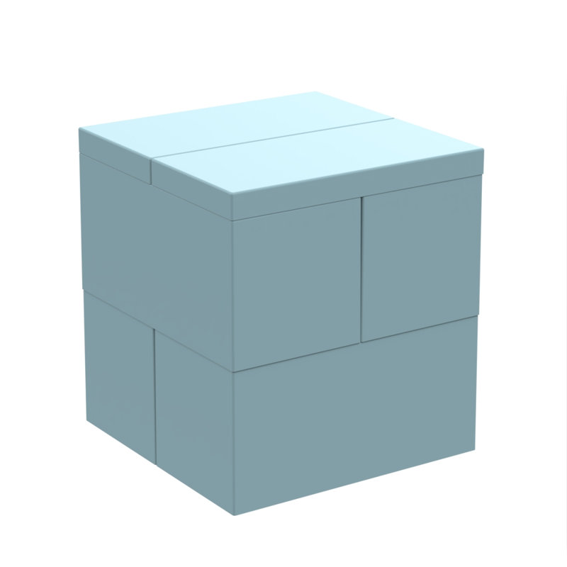 Accent Stool, Light Blue