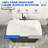 46.85" x 27.3" Freestanding Small Acrylic Bathtub, Integrated Seat & Non-Slip Surface, Chrome Drain for Safe Soaking in Compact Bathrooms-98301526