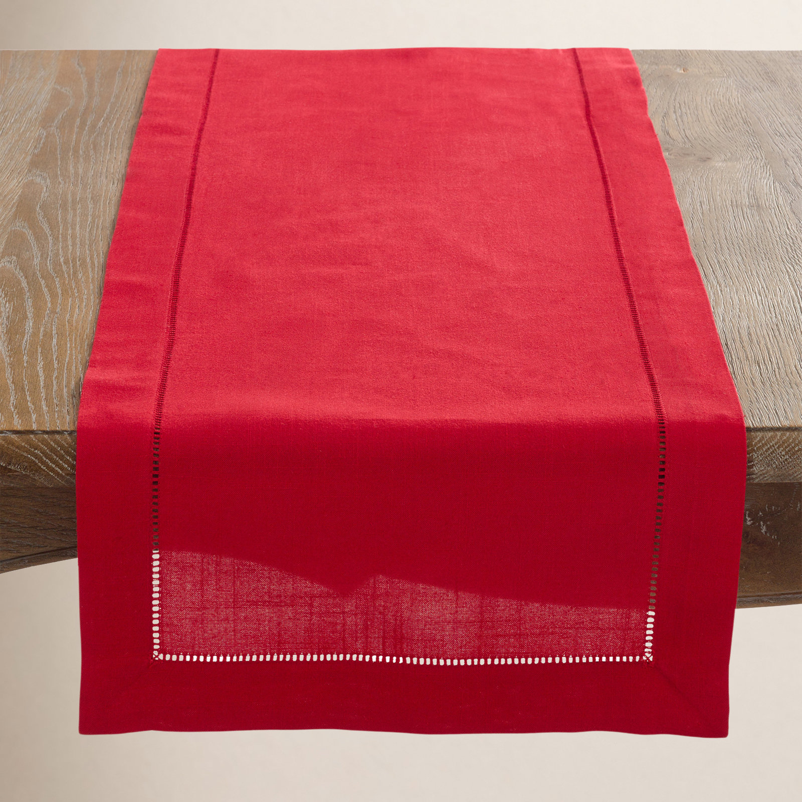 Emmeline Table Runner, Red, 120" L x 16" W