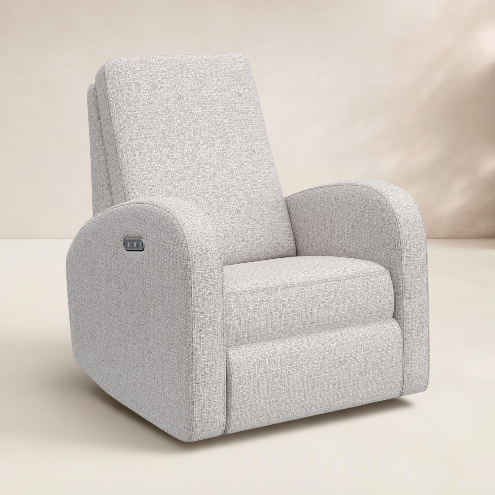 Santa Monica Swivel Glider, Steel Basketweave