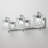 3-Light Dimmable LED Vanity Light With Crystal Accents-829403952