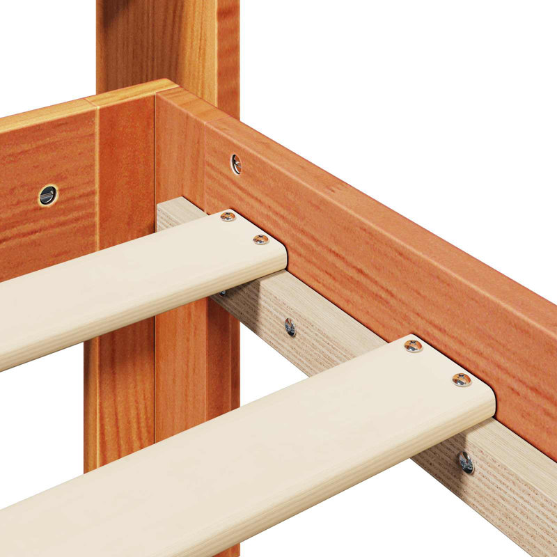 Solid Wood Bed, European Double (140 x 200 cm)