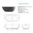 69'' Freestanding Bathtub Resin Stone Soaking Bathtub Solid Surface Modern Tubs With Overflow And Pop-Up Drain In White-120137262