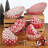 Peppermint Candy Canape Plate, 6in asst