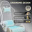 Metro Lane Adjustable Reclining Ergonomic Swiveling PC & Racing Game Chair with Footrest-2064168976