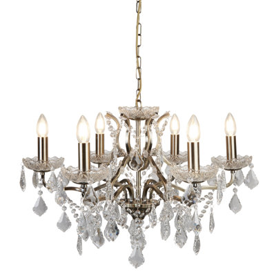 Bastia 6 - Light Candle Style Chandelier