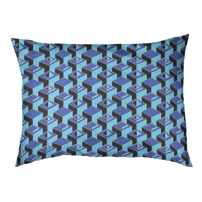 Chen Geometric Polyester Pet Bed