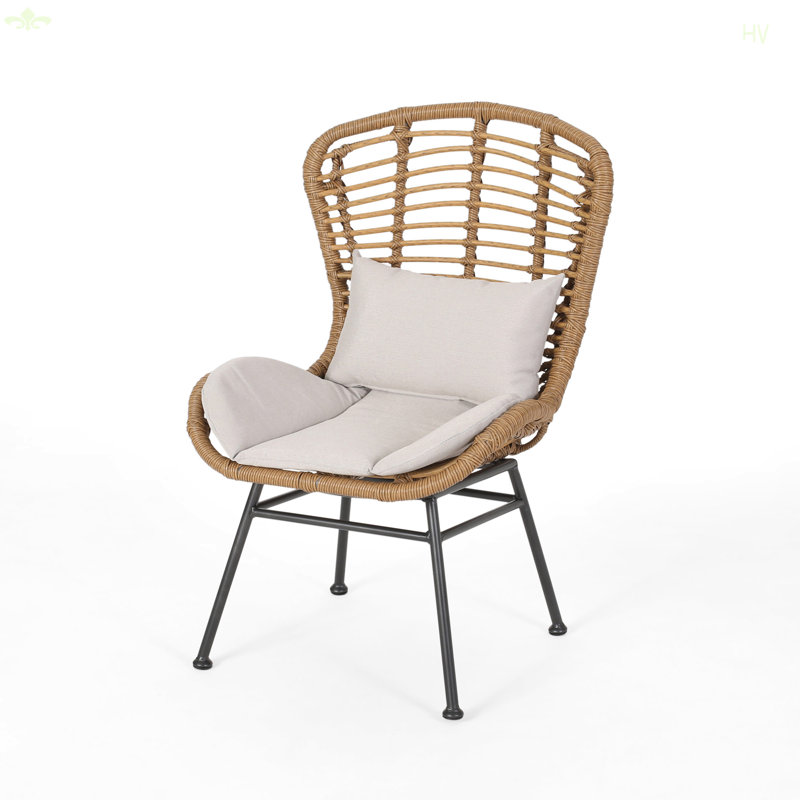 Chaise d'extérieur moderne, Beige/noir