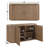 Barry 60'' Wide Oak Wood Sideboard, Storage Server-1797148533