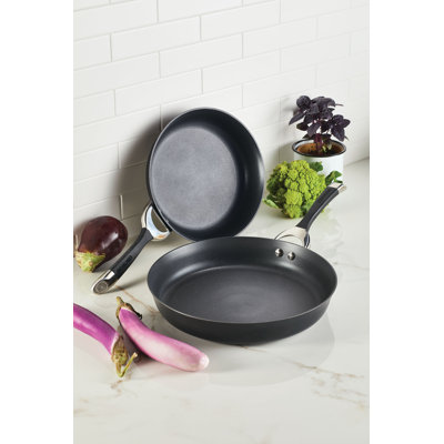 Circulon Symmetry Hard Anodized Nonstick Induction Frying Pans /  Skillet Set, 10 Inch and 12 Inch