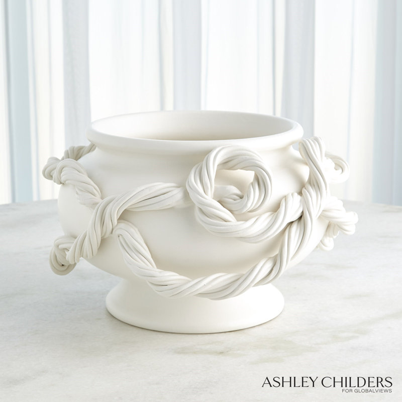 Twisted Vine Bowl-White