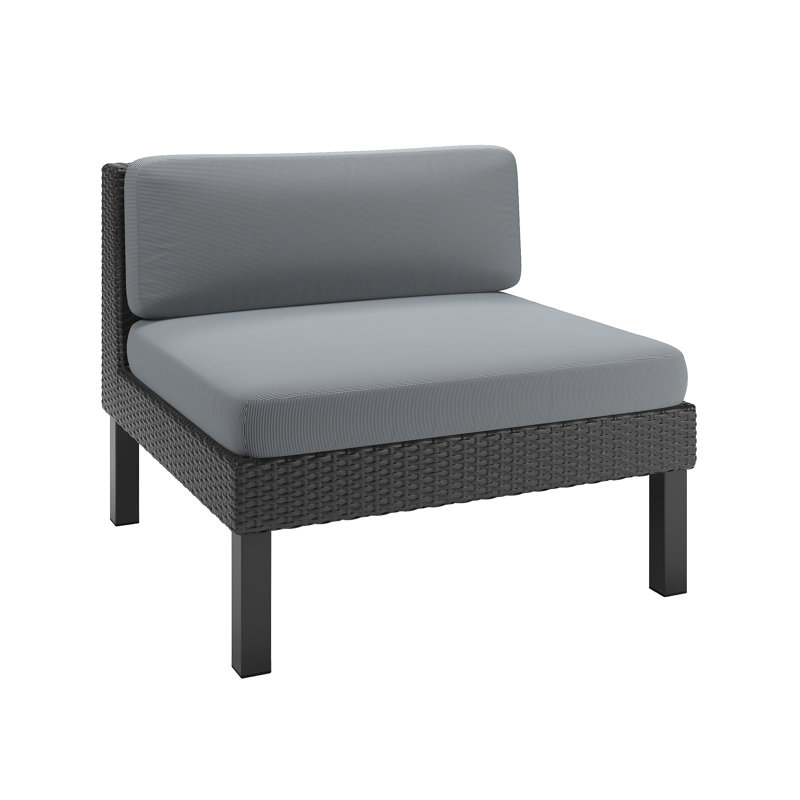 Adena Metal Outdoor Armless Lounge Chair