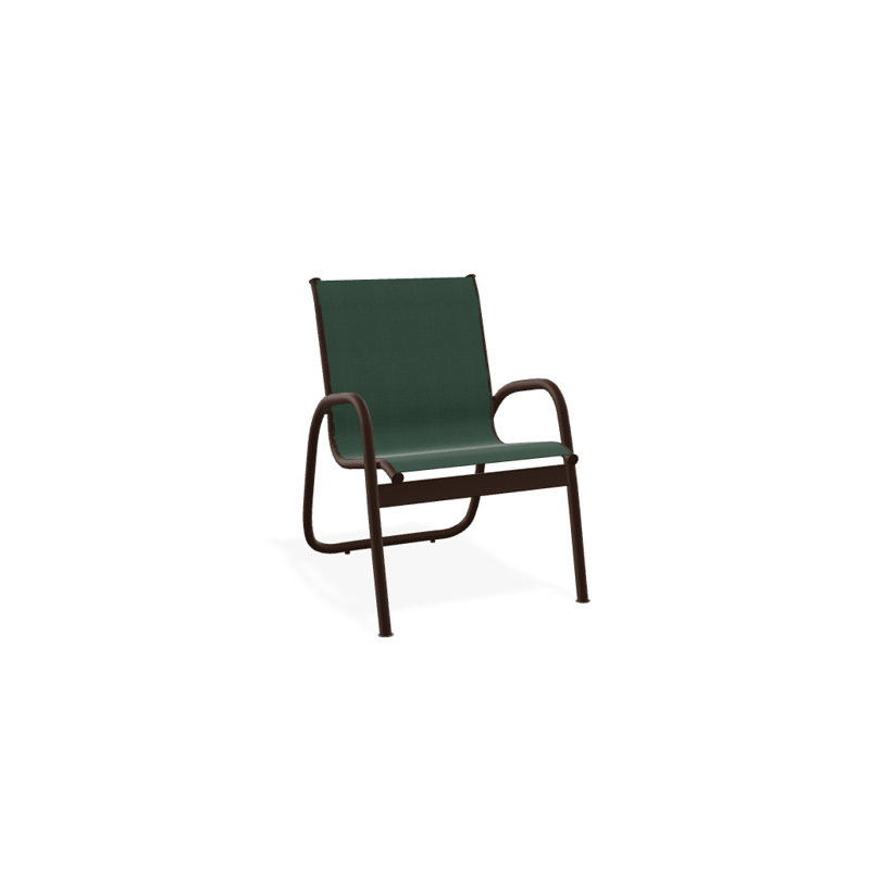 Fauteuil de patio Gardenella, Vert forêt 22D Sunbrella® vert, Kona texturé