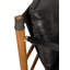 Chaise Luther, cuir noir ébène