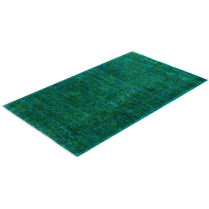 Overyed One-of-a-Kind Rectangle 3'1" X 5'3" Hand Knotted Area Rug