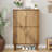 Shoe Storage Cabinet With 2 Flip Drawers,Free Standing Shoe  Cabinet With Metal Handles For Entryway,Shoe Rack Cabinet With Line Groove Design