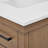 Uribe 36 In. Single Sink Freestanding Gunny Bath Vanity With Pure White Engineer Stone Top