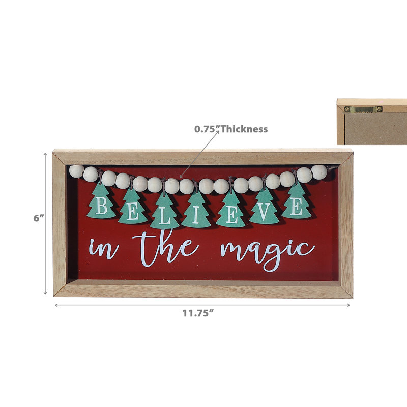 Panneau encadré «Believe In The Magic Bead»