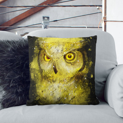 Sketch of an Owl Cushion with Filling