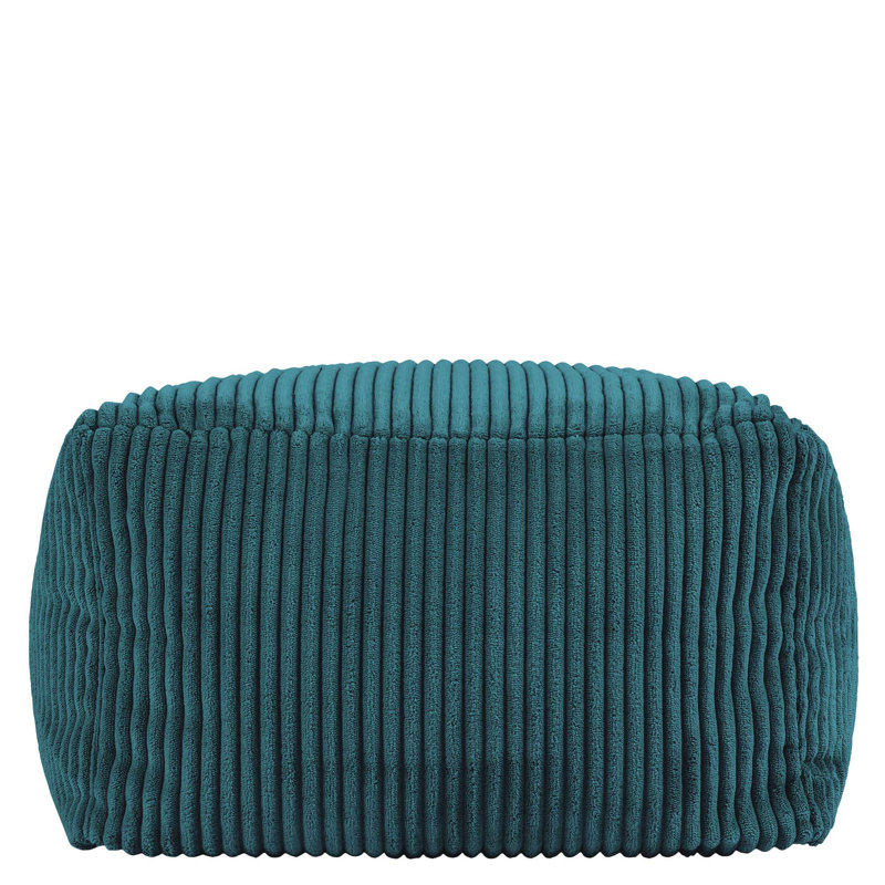 Soul 40Cm Square Pouffe Ottoman, Teal Green