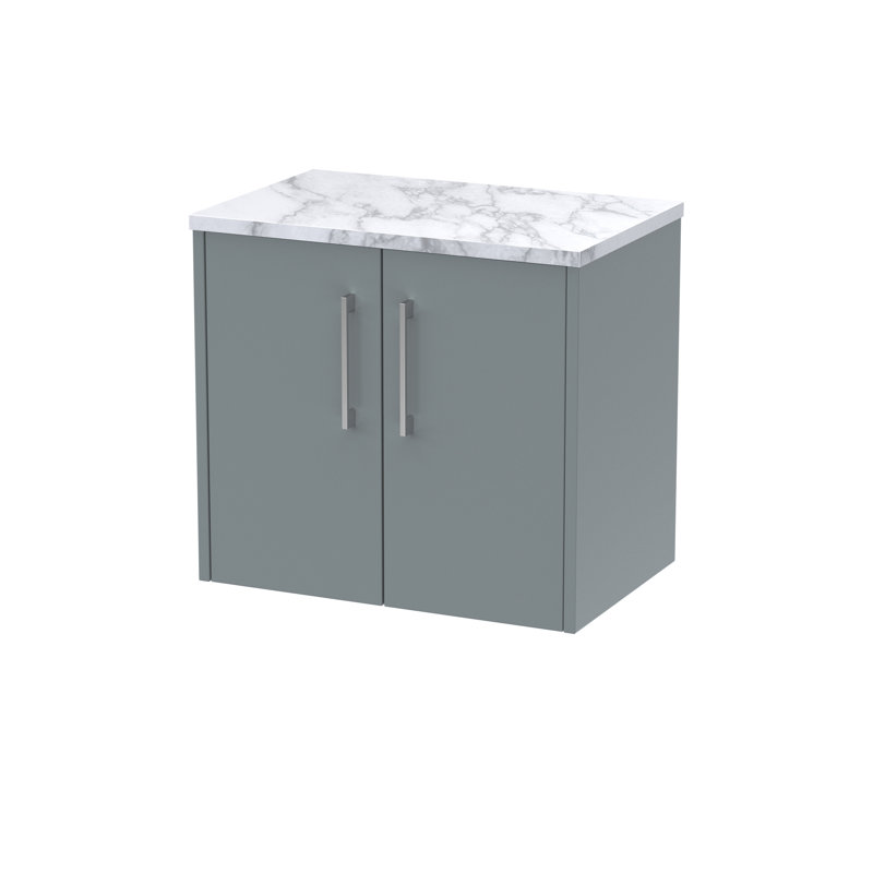 Juno 60.5cm Single Bathroom Vanity Base Only, Coastal Grey