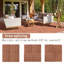 Ensemble de 20 tuiles de terrasse en bois et en plastique composite, les terrasses en composite durable résistent à la rouille, à l'eau, aux intempéries, faciles à bricoler et à entretenir, idéales pour les patios, les balcons et les toits-114239445