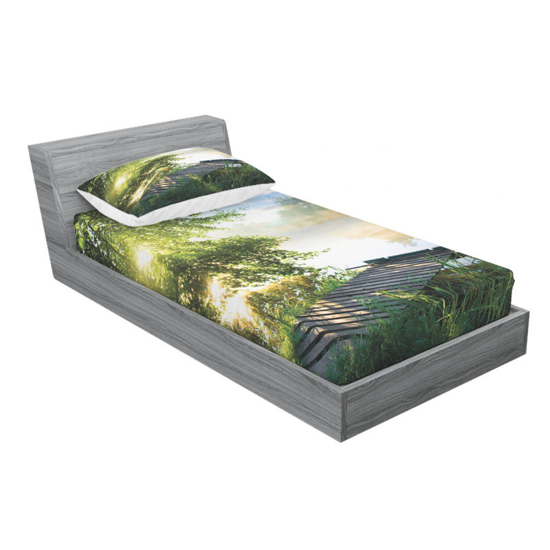 Microfiber Sheet Set, Twin XL Sheet Set with Fitted Sheet
