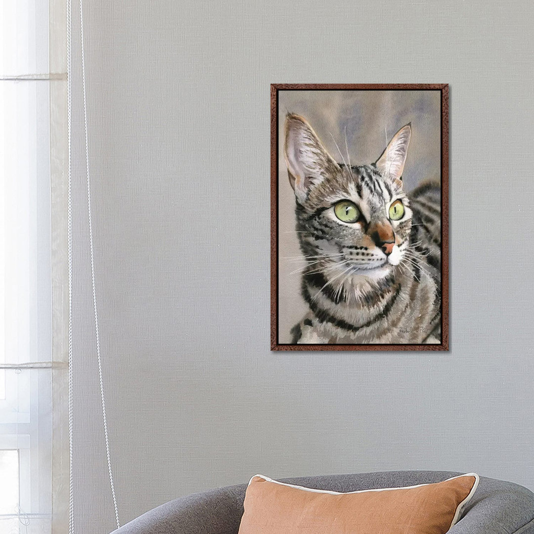 Tabby Eyes von Rachel Parker - Galerie-verpackte Leinwand Giclée auf Leinwand