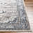 Gibraltar Rectangle Oriental Machine Woven Polypropylene Area Rug in Gray-1756012080