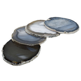 Agate 4 Piece Coaster Set (Set of 4)