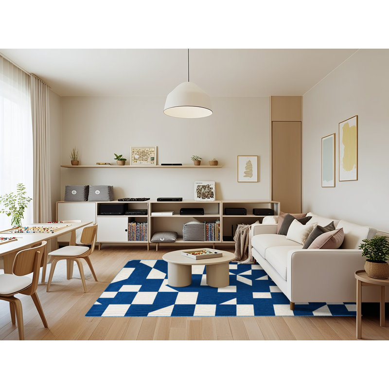 Tapis botanique lavable à la machine, Rectangle 7 pi x 9 pi