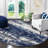 Pavelina Green Modern Abstract Machine Washable Indoor Area Rug with Non-Slip Backing-387864902-397210414