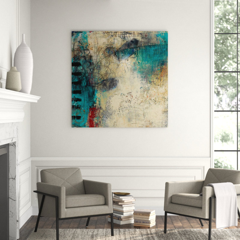 Kaleidoscope I Painting by Ann Golumbuk, Knife Gel, 54" H x 54" W