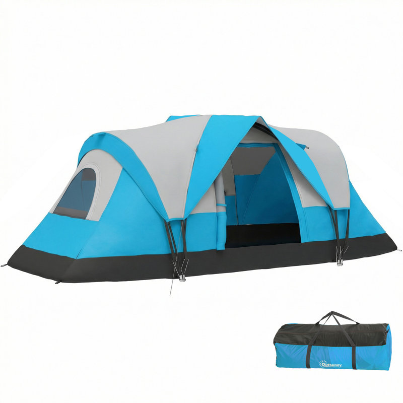 5 Person Tent, Light Blue/Light Grey