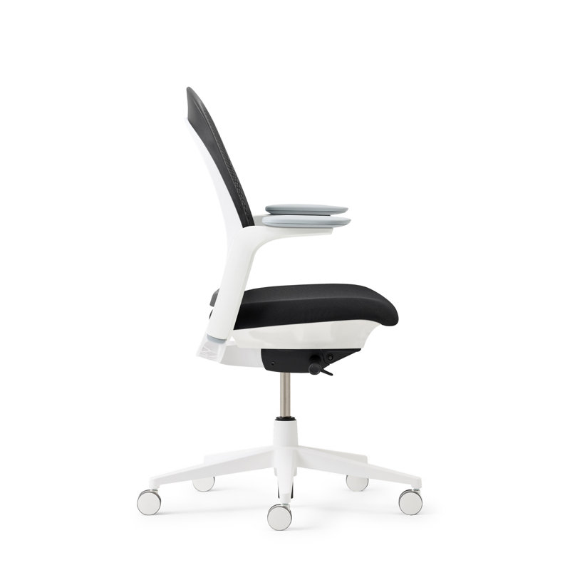 Haworth Breck Office Chair, White, Coal