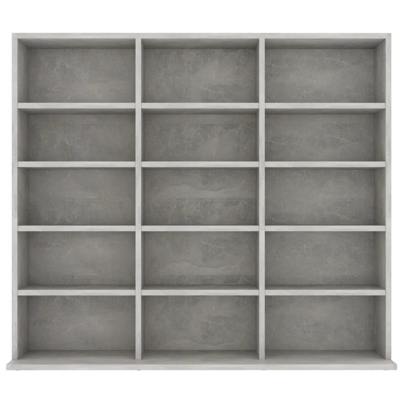 Solid Wood 89.5cm H Media Cabinet, Concerate Grey