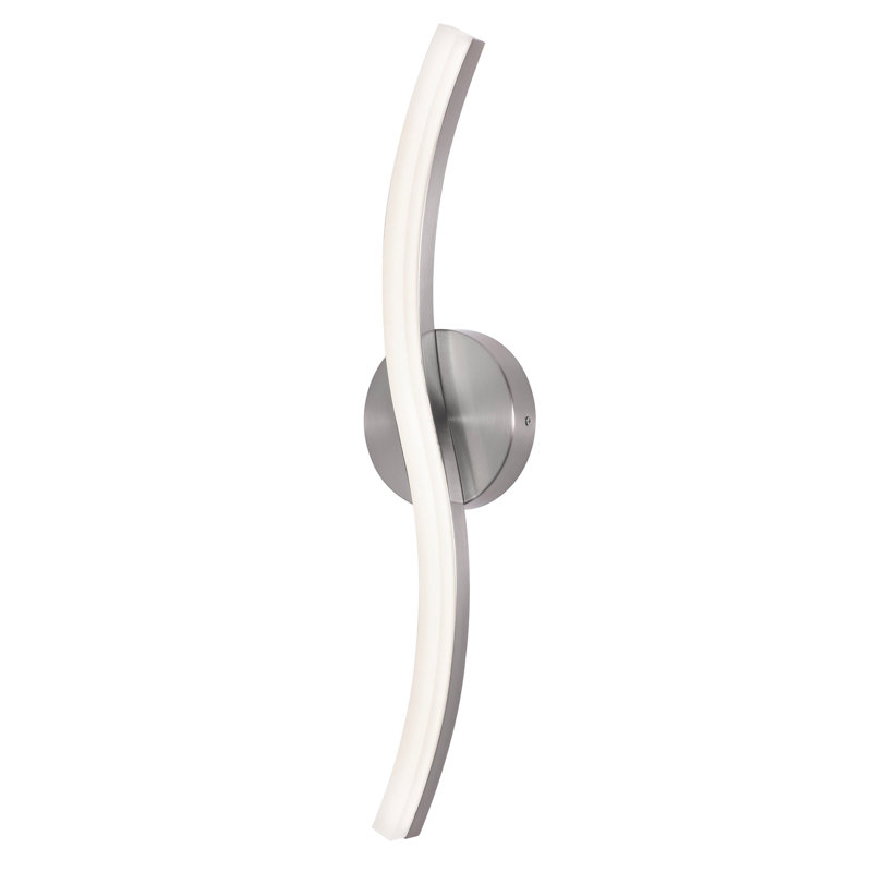 Geftos Dimmable LED Vanity Light, Satin Nickel