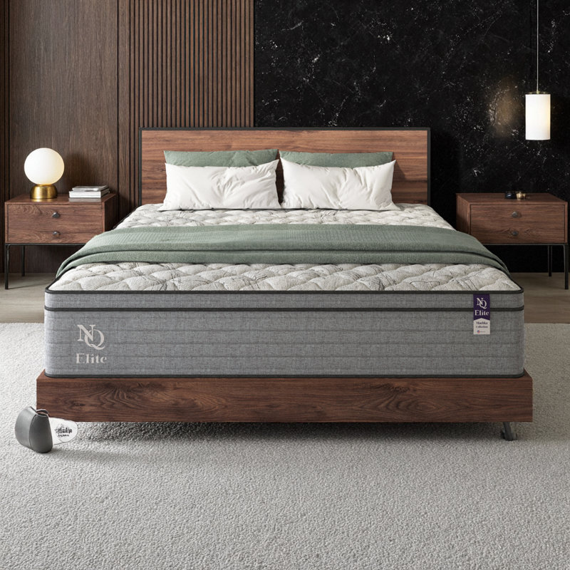 Matelas en mousse viscoélastique hybride 12 pouces avec gel orthopédique - Certifié CertiPUR-US, fabriqué aux États-Unis, transfert de mouvement faible, résistant à l'eau