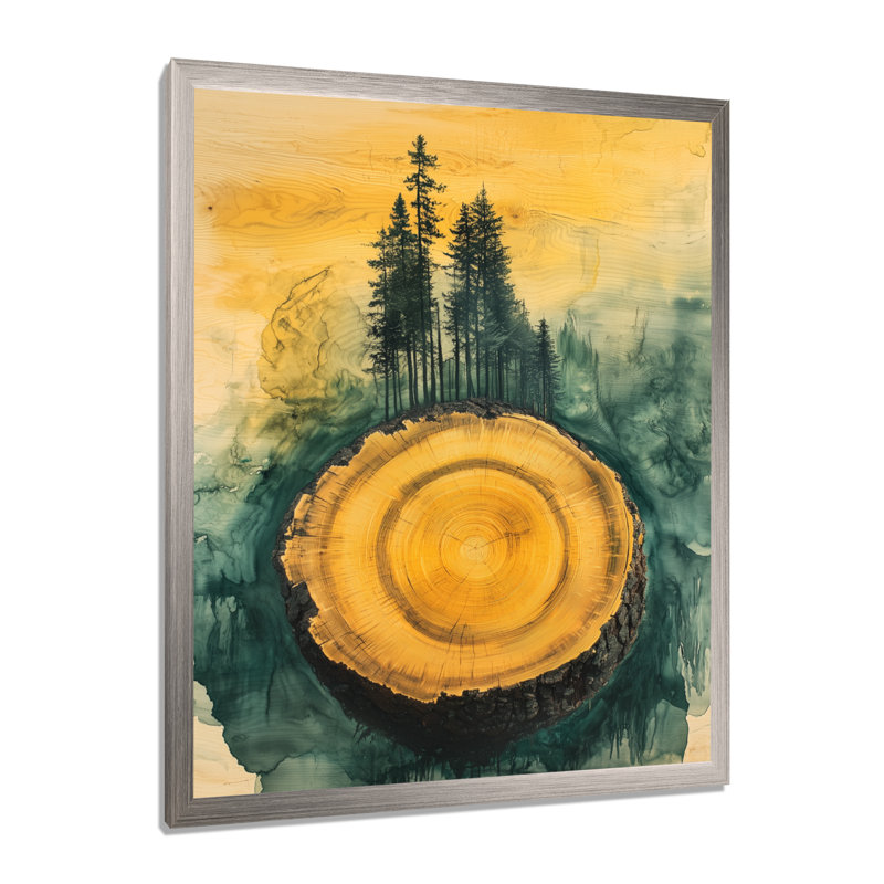 Gieze - Landscapes Canvas Prints, H 20 po x l 12 po, Picture Framed, Argent argent